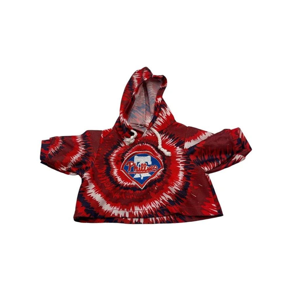 Philadelphia Phillies Teddy Bear Stuffed Animal Plush Tie Dye Shirt‎ Clothes